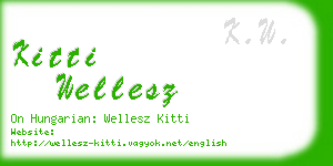 kitti wellesz business card